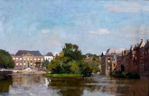 Zomers Gezicht Op De Hofvijver
Met Het Mauritshuis En De Sint Sebastiaansdoelen, Nu Het Haags
Historisch Museum - view 1