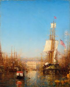 Le port de Marseille by Felix Ziem