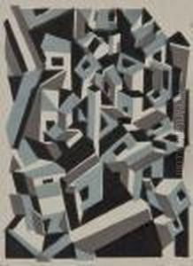 Riponelli: A Village In Lemnos by Edward Wadsworth
