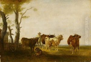Cowherd With His Cattle