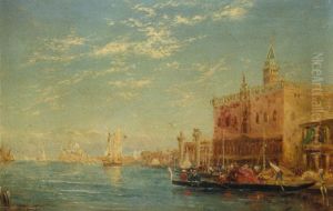 The Doge's Palace, Venice by Felix Ziem