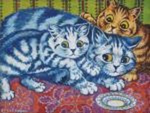 The Cat Who Got The Cream by Louis Wain