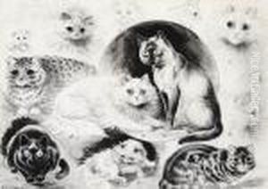 Varieties Of Cats by Louis Wain