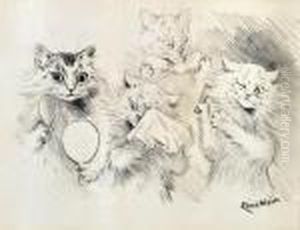 The Cat's Ball; And Vanity (illustrated) by Louis Wain