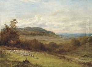On The Surrey Hills by Alfred Walter Williams