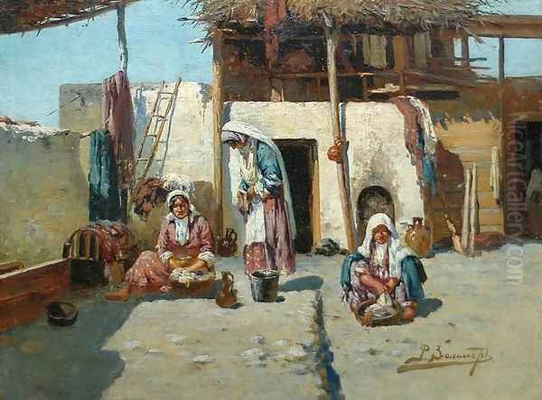 Women washing the linen - view 1