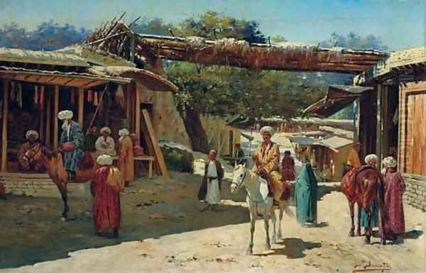 Street scene, Samarkand, Turkestan - view 1