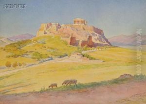 View Of The Acropolis by Harold Broadfield Warren