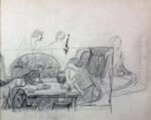 Sirce With Animals And Other Figures by John William Waterhouse