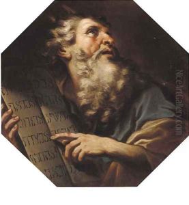 Moses receiving the Ten Commandments
