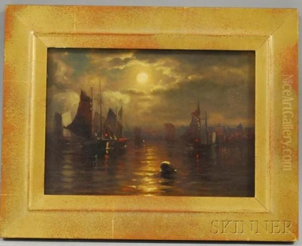 Moonlit Harbor - view 1