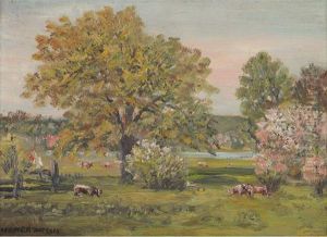 Elm Trees And Blossoms, Grand River, Near Doon Elm Trees And Blossoms, Grand River, Near Doon