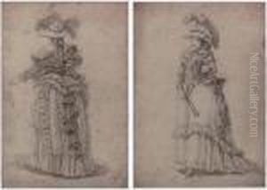 A Fashionable Lady by Francois Louis Joseph Watteau