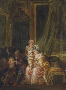 L'education Des Enfants by Francois Louis Joseph Watteau