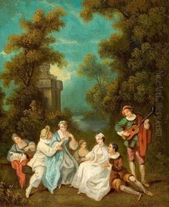 Park Scenery by Jean-Antoine Watteau