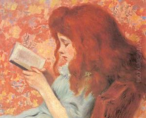Young Girl Reading by Federigo Zandomeneghi
