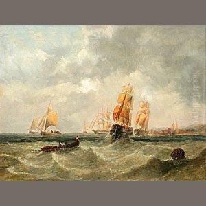 Shipping Along The Coast by James Webb
