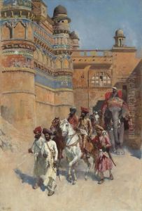 The Fort Of Gwalior, Madhya Pradesh by Edwin Lord Weeks