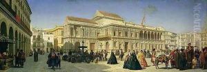 The Plaza de San Francisco and the Ayuntamiento, Seville by Achille Zo