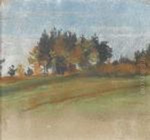 "waldrand. (herbst)" by Albert Welti
