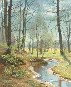 A Stream in the Woods by Christian Zacho
