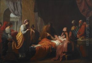 Erasistratus The Physician Discovers The Love Of Antiochus For Stratonice by Benjamin West