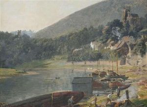 Blick Auf Neckarsteinach Bei Heidelberg by Karl Weysser