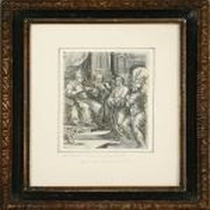 Jesus Devant Legrand Pretre by Hieronymus, Jerome Wierix