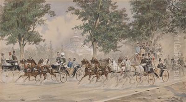 Archduke Otto With A Further Archduke In A Coach - view 1