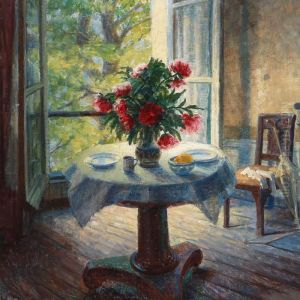 Et Daekket Bord by Johannes Martin Fastings Wilhjelm