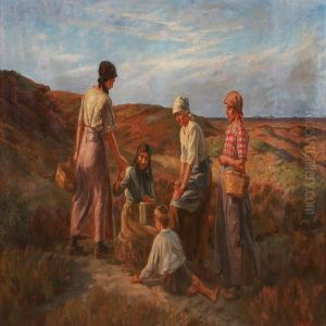 Landscape With Women And A Child On The Moor Of Jutland Landscape With Women And A Child On The Moor Of Jutland