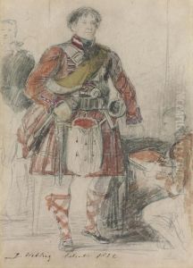 Portrait Study Of George Iv In Highland Dress At Holyrood Palace