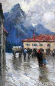 Italian Mountain Village by Terrick John Williams