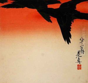 Crows in Flight at Sunrise, 1888