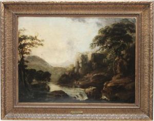 Landscape With Figures By A River Landscape With Figures By A River