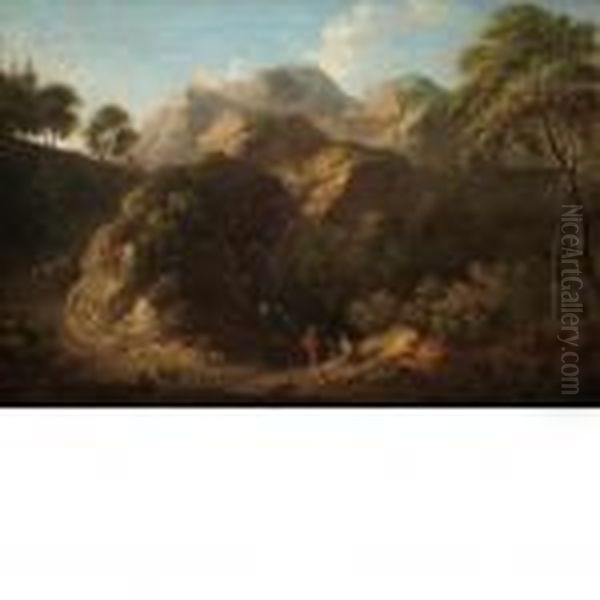 A British Rear Guard Asking Directions On A Mountain Road - view 1