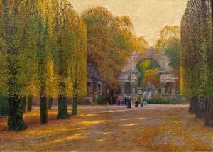 Romische Ruine In Schonbrunn by Hans Wilt