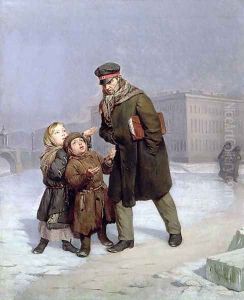 Beggar Children by Firs Sergeevich Zhuravlev