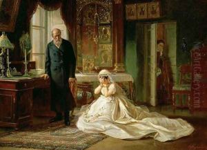 At the Altar, 1870s by Firs Sergeevich Zhuravlev