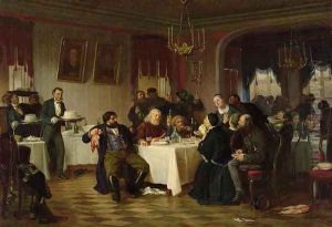 The Restaurant by Firs Sergeevich Zhuravlev