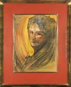 Portret Heleny Bialynickiej - Biruli (?) by Stanislaw Ignacy Witkiewicz (Witkacy)