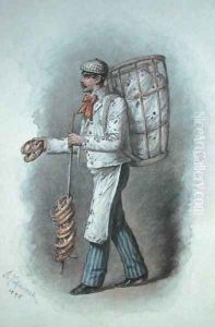 The Baker, 1895 by Gustav Zafaurek