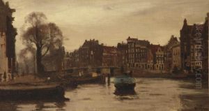 View Of The Oude Waal, Amsterdam by Willem Witsen
