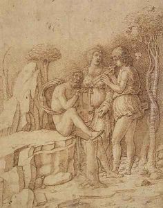 Three Musicians in a Landscape by Andrea Zoan