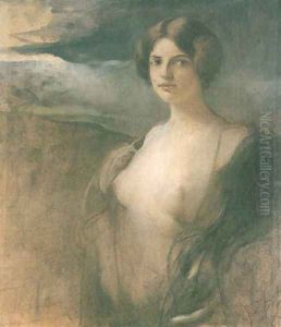 Semi-Nude by Franciszek Zmurko