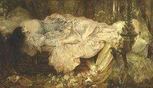 Sleeping Woman by Franciszek Zmurko