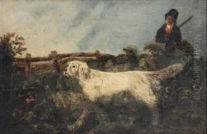 Hunter And Dog Hunting Fowl Hunter And Dog Hunting Fowl