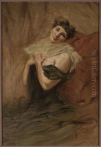Portrait of a Young Woman by Franciszek Zmurko