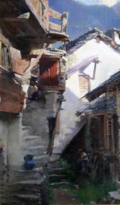 A Street In The Rhone Valley by Henry Woods