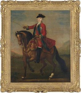 An Equestrian Portrait Of Prince
 William Augustus, Duke Of Cumberland Wearing The Uniform Of The Red 
Guards And The Ribbon And Star Of The Garter